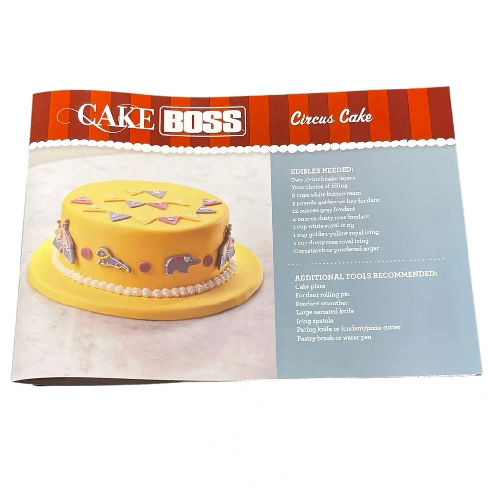 Cake Boss 24 Piece Circus Cake‎ Decorating Kit - Cutters Tips Guides NEW